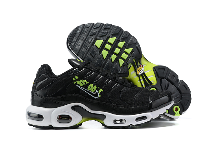 2021 New Nike Air Max Plus Black Green White